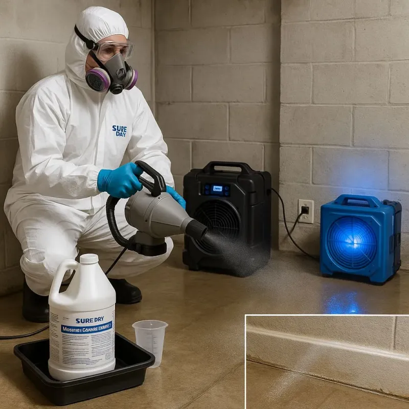 Sanitization and Odor Removal process in Big Flats, NY